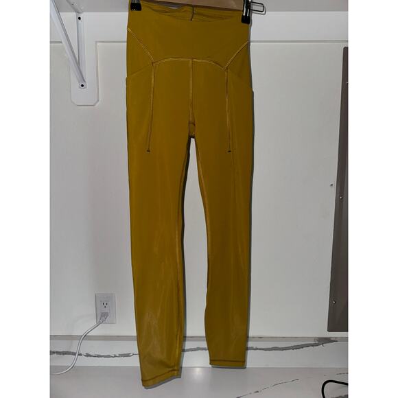 Lululemon Power Thru High-Rise Tight 25" Gold Spice‎ Size 2 Leggings - Picture 14 of 14